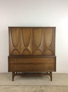 Mid-Century Modern Highboy Dresser from Brasilia by Broyhill