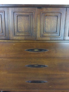 Mid-Century Modern Highboy Dresser from Sculptra by Broyhill