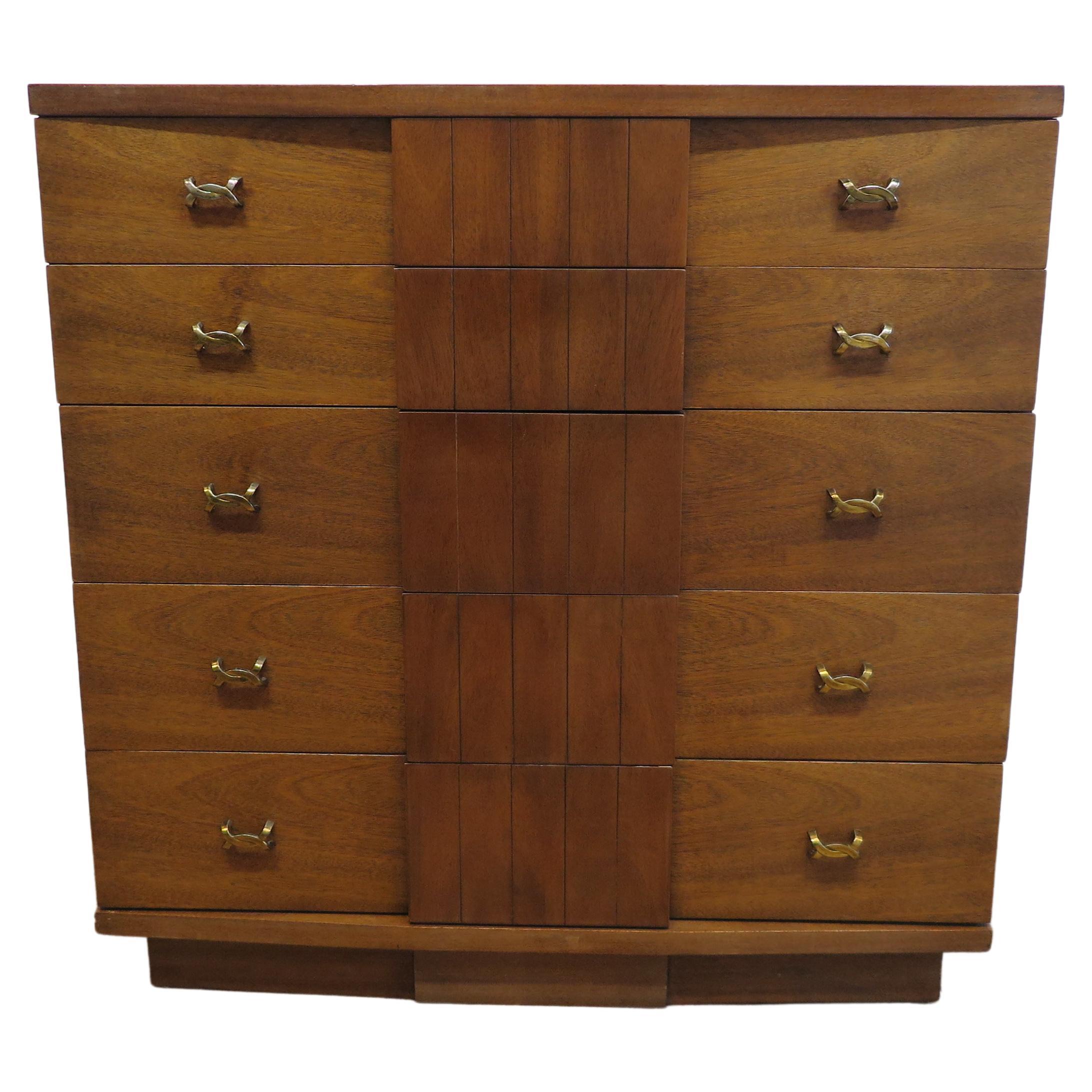 Mid-Century Modern Highboy Dresser Kent Coffey 