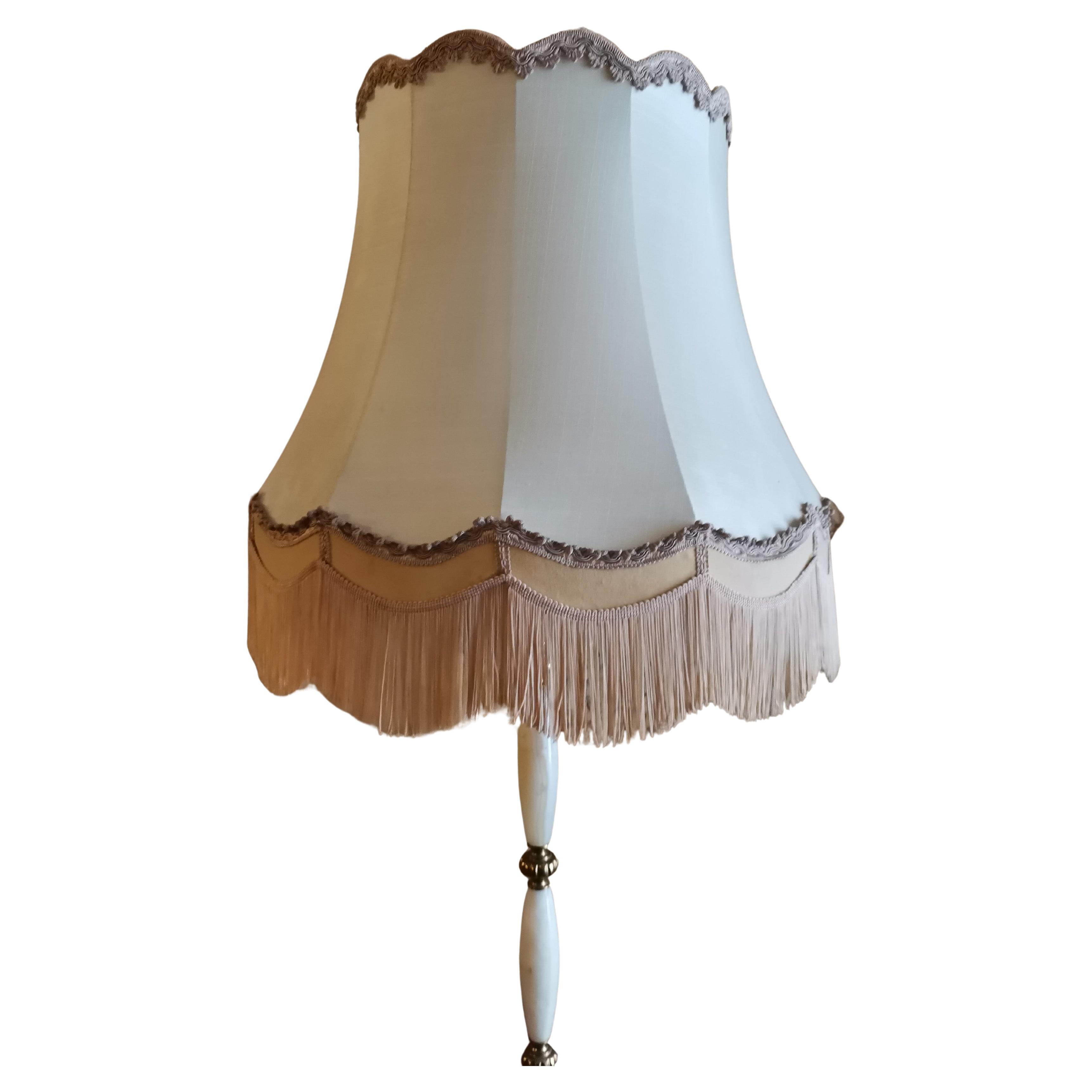 Metà XX secolo Lampada da terra Mid-Century Modern Hollywood Regency realizzata in onice in vendita