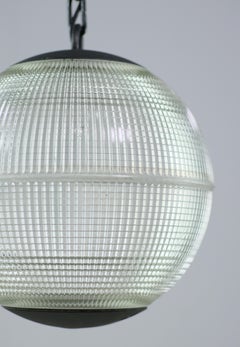 Mid-Century Modern Holophane Paris Street Pendant Light