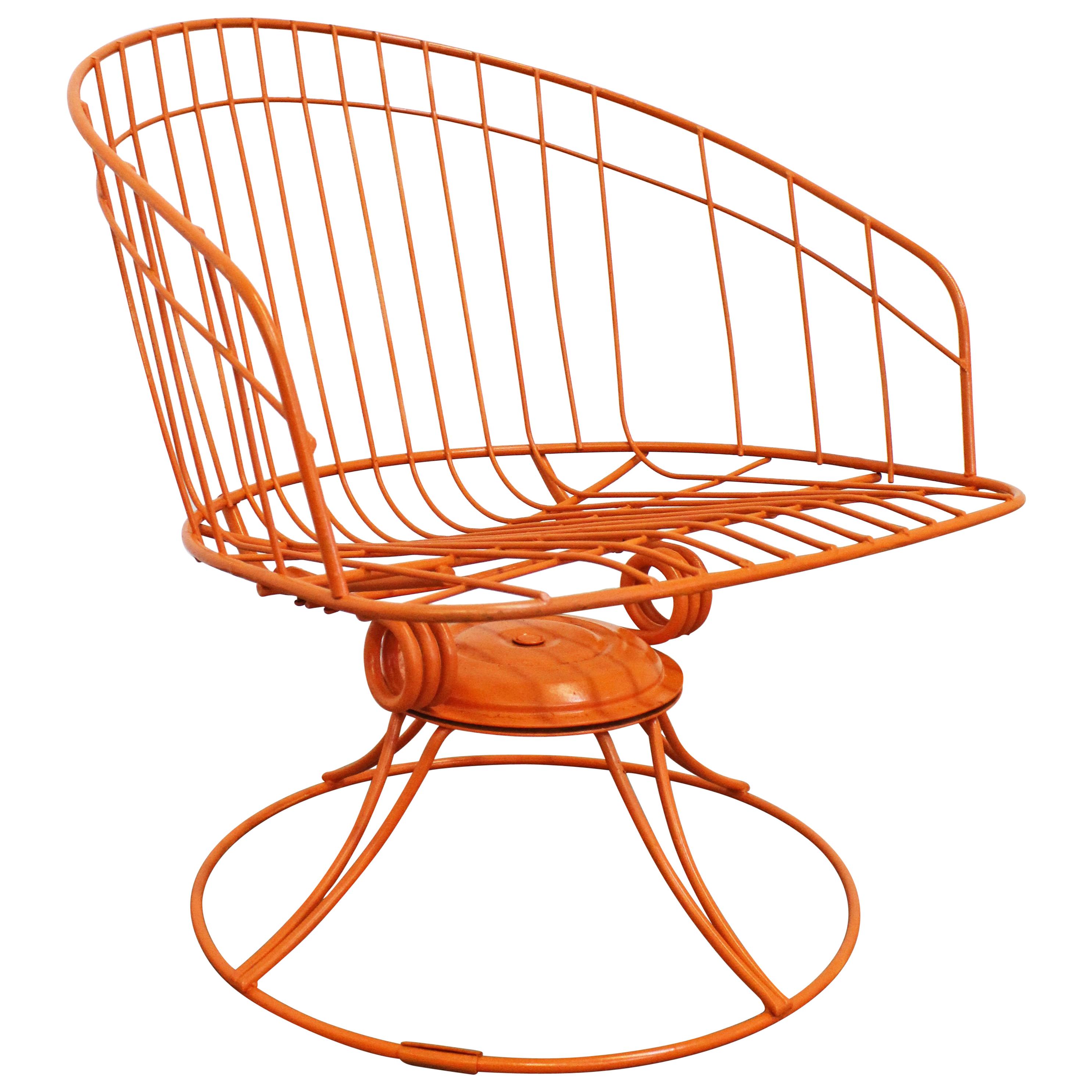 Mid-Century Modern Homecrest Bottemiller Kingston Patio Swivel Rocker Chair
