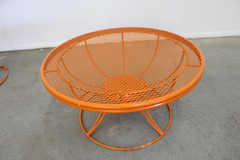 MidCentury Modern Homecrest Bottemiller Patio Swivel Coffee Table at