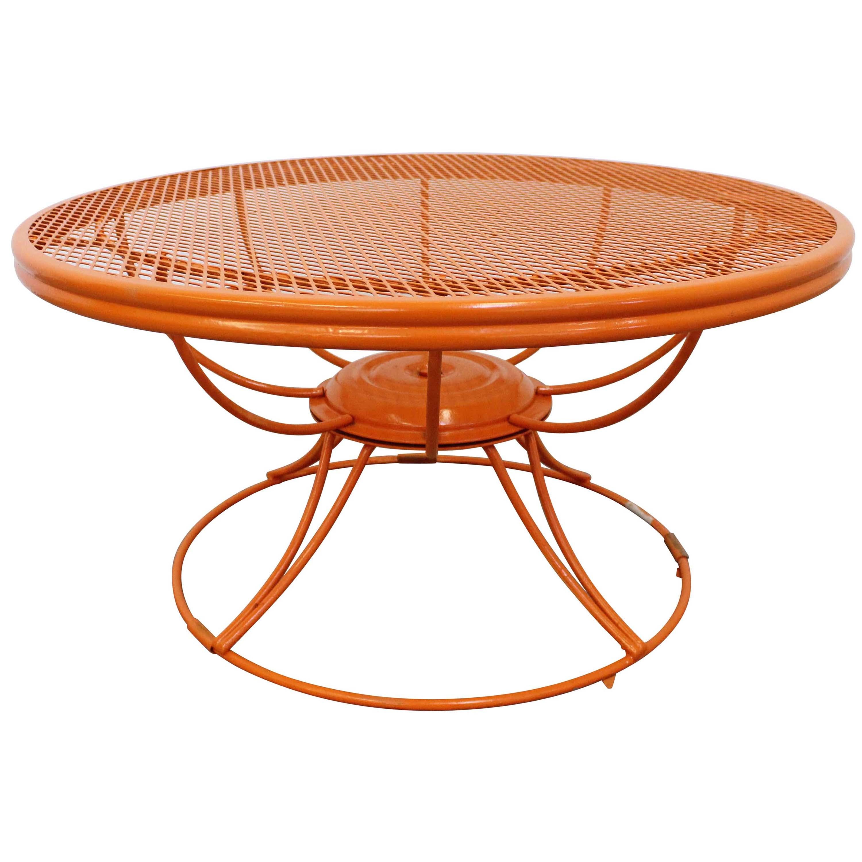 Mid-Century Modern Homecrest Bottemiller Patio Swivel Coffee Table