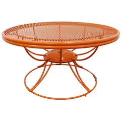 Mid-Century Modern Homecrest Bottemiller Patio Swivel Coffee Table