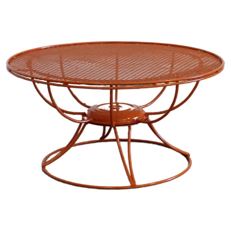 MidCentury Modern Homecrest Bottemiller Patio Swivel Coffee Table at