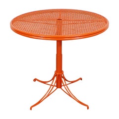 Table d'appoint bistro ronde pour patio Homecrest Bottemiller:: modèle moderne du milieu du siècle dernier