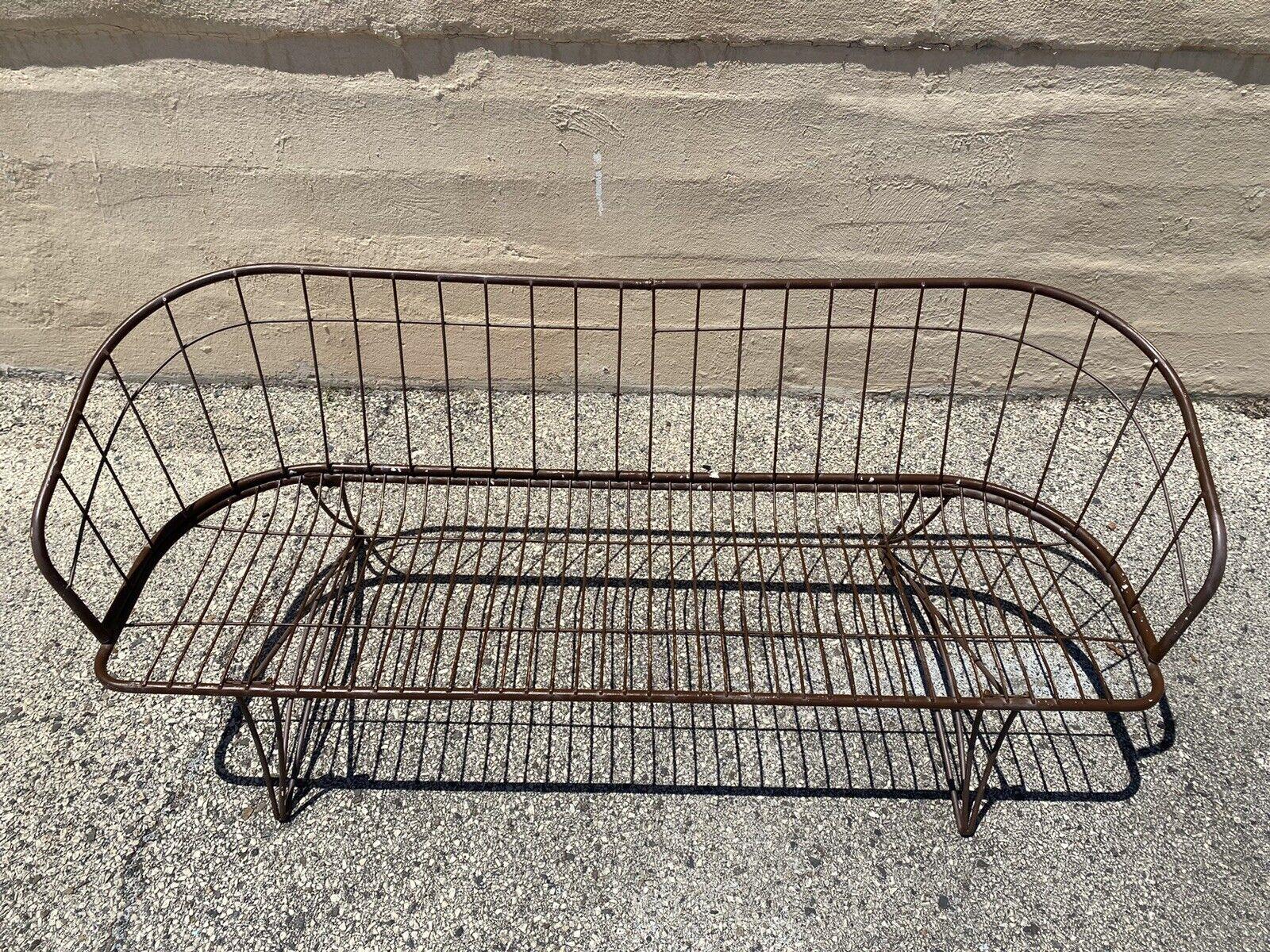 Mid-Century Modern Homecrest Wire Metal Iron Space Age Sofa 5