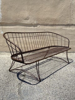 Mid-Century Modern Homecrest Wire Metal Iron Space Age Sofa