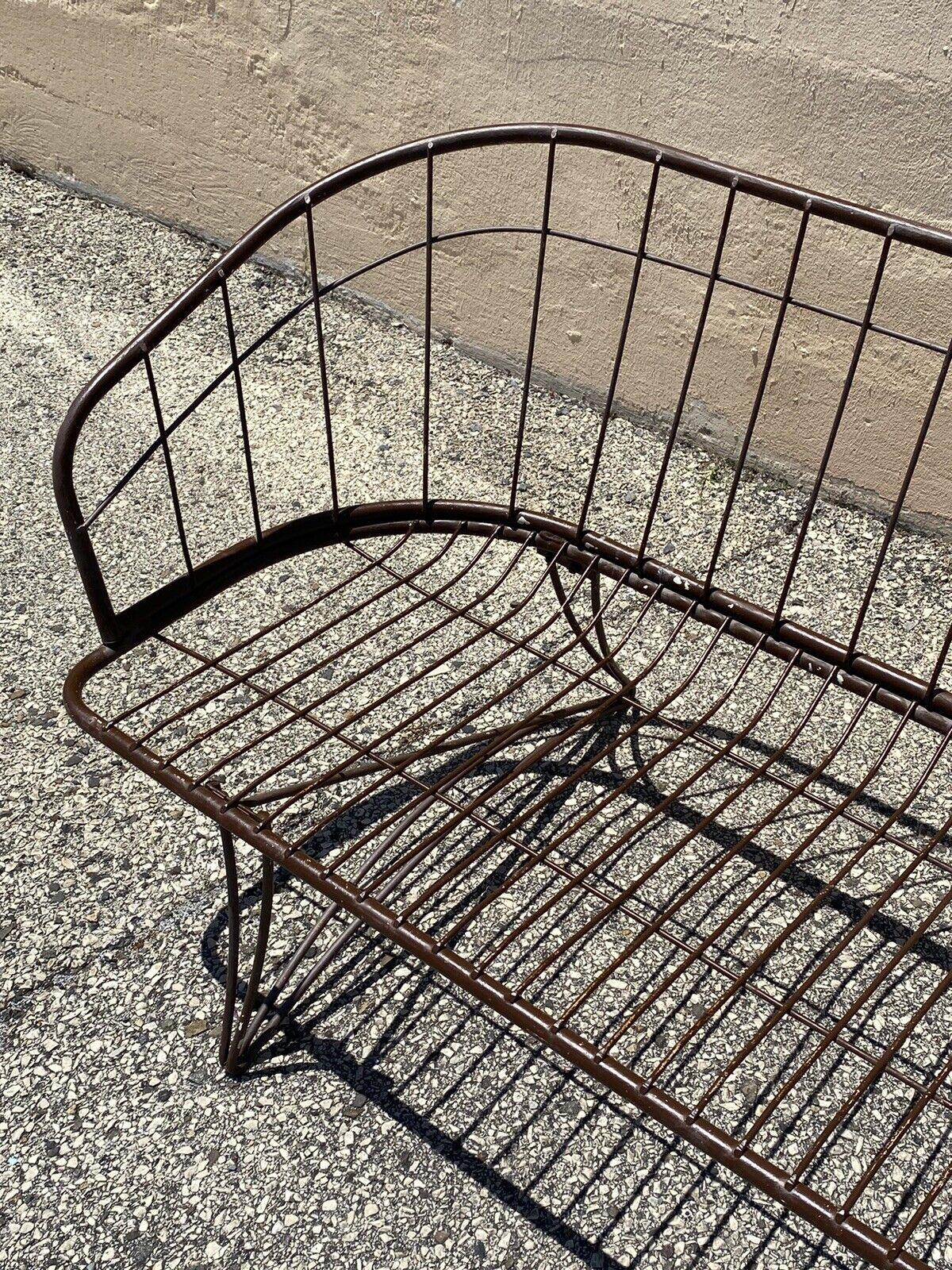 Mid-Century Modern Homecrest Wire Metal Iron Space Age Sofa 3
