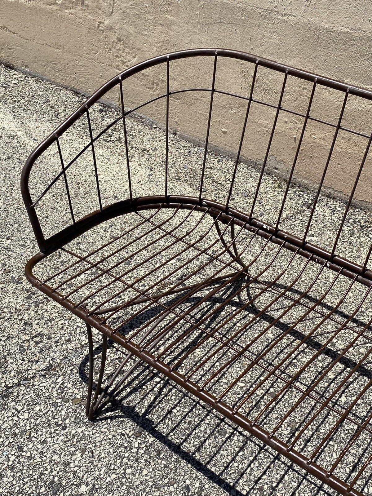 Mid-Century Modern Homecrest Wire Metal Iron Space Age Sofa 3