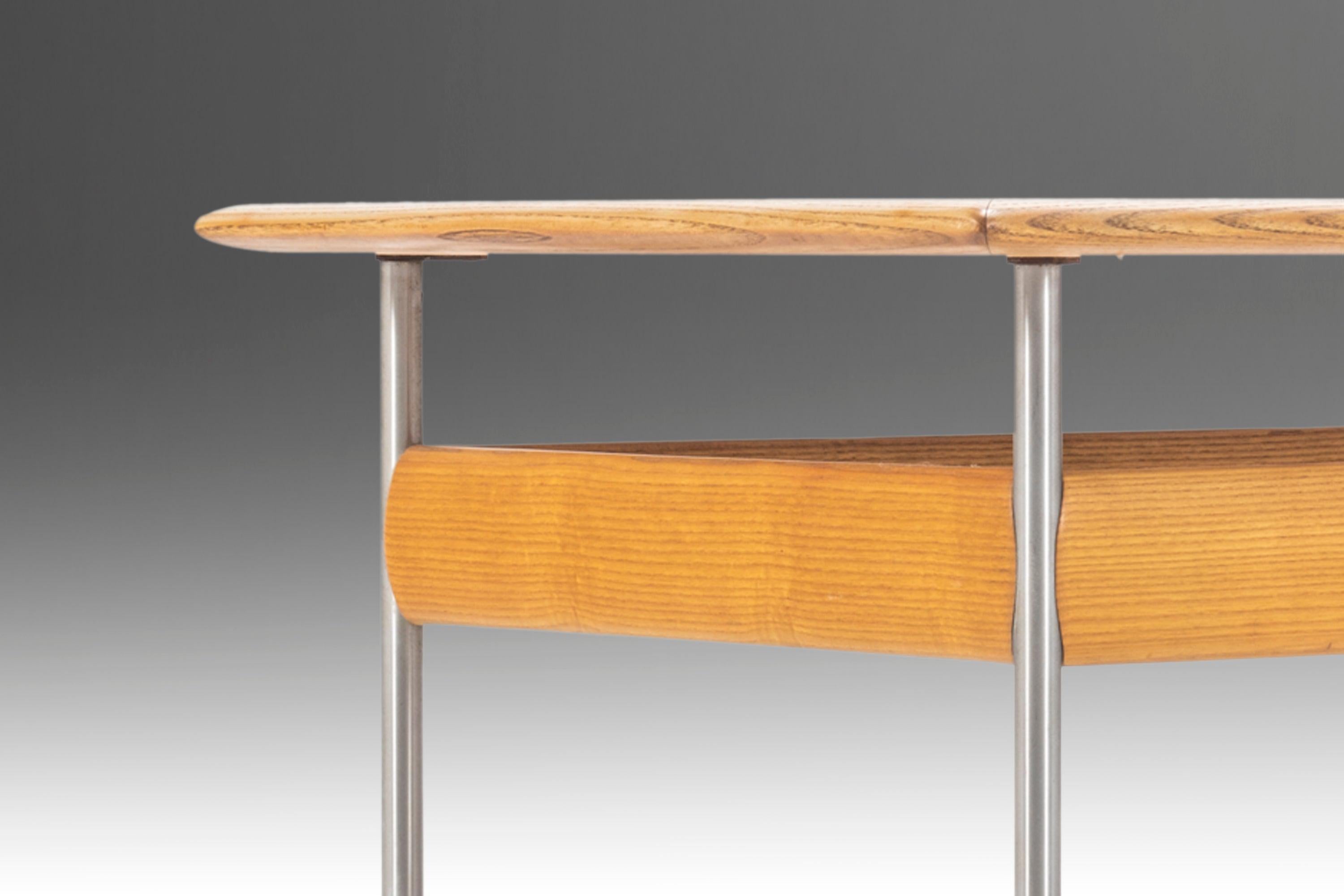 Scandinavian Oak Coffee Table Attributed to Sven Ivar Dysthe for Dokka, c. 1970s For Sale 8