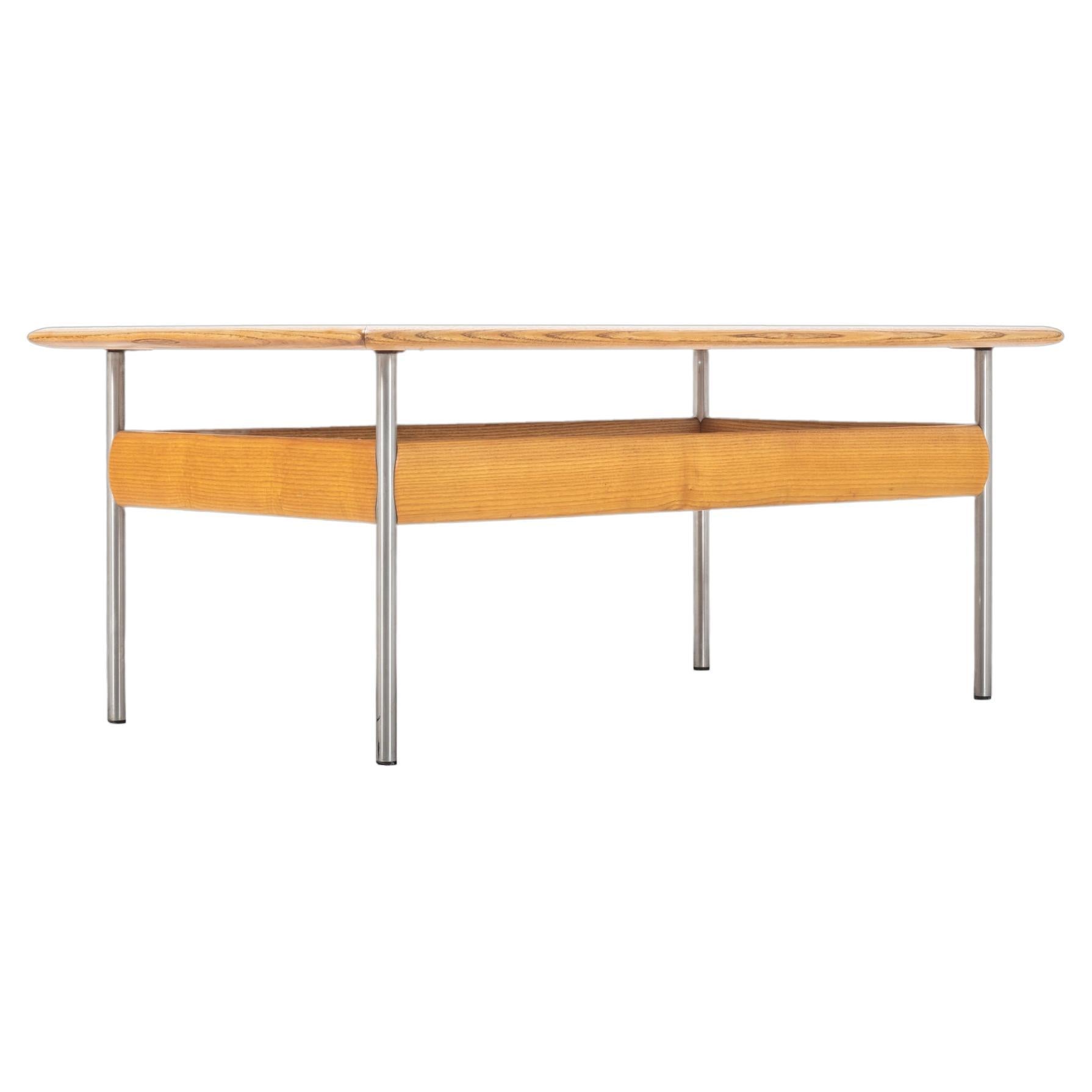 Scandinavian Oak Coffee Table Attributed to Sven Ivar Dysthe for Dokka, c. 1970s For Sale