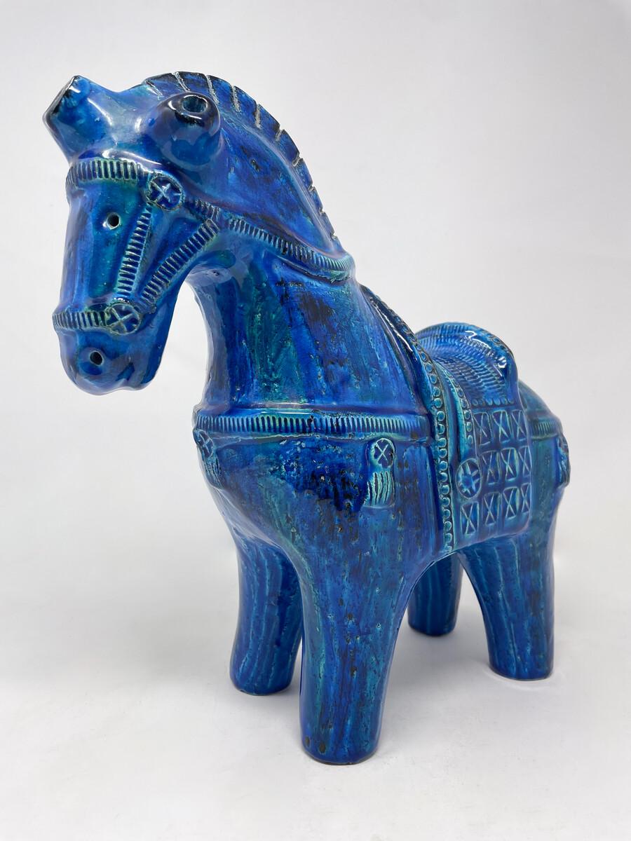 Sculpture en céramique représentant un cheval, datant du milieu du siècle, par Aldo Londi, Italie, 1960 en vente 1