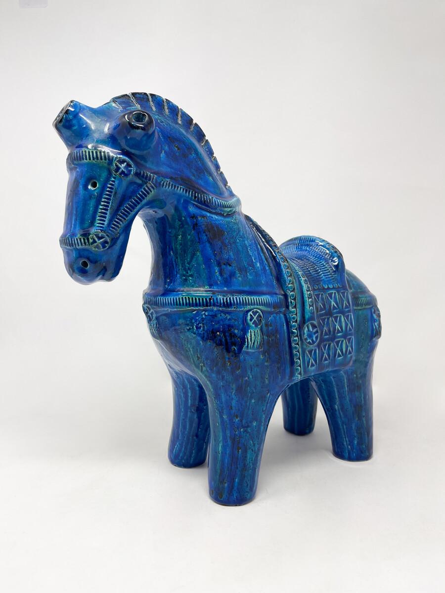 Sculpture en céramique représentant un cheval, datant du milieu du siècle, par Aldo Londi, Italie, 1960 en vente 2