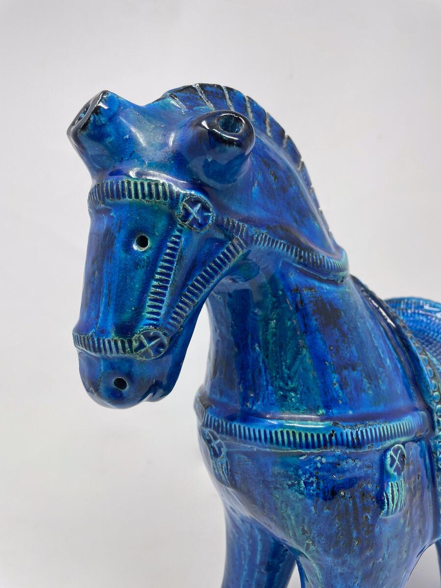 Moderne Pferdeskulptur aus Keramik von Aldo Londi aus der Jahrhundertmitte, Italien, 1960 im Angebot 4