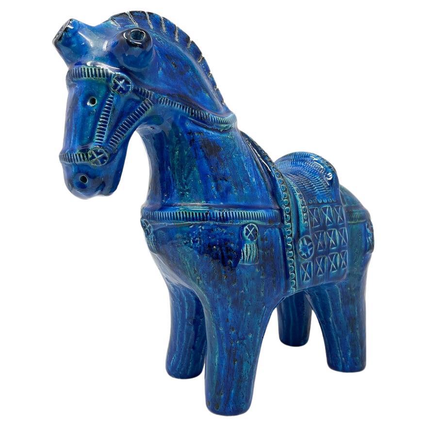 Sculpture en céramique représentant un cheval, datant du milieu du siècle, par Aldo Londi, Italie, 1960