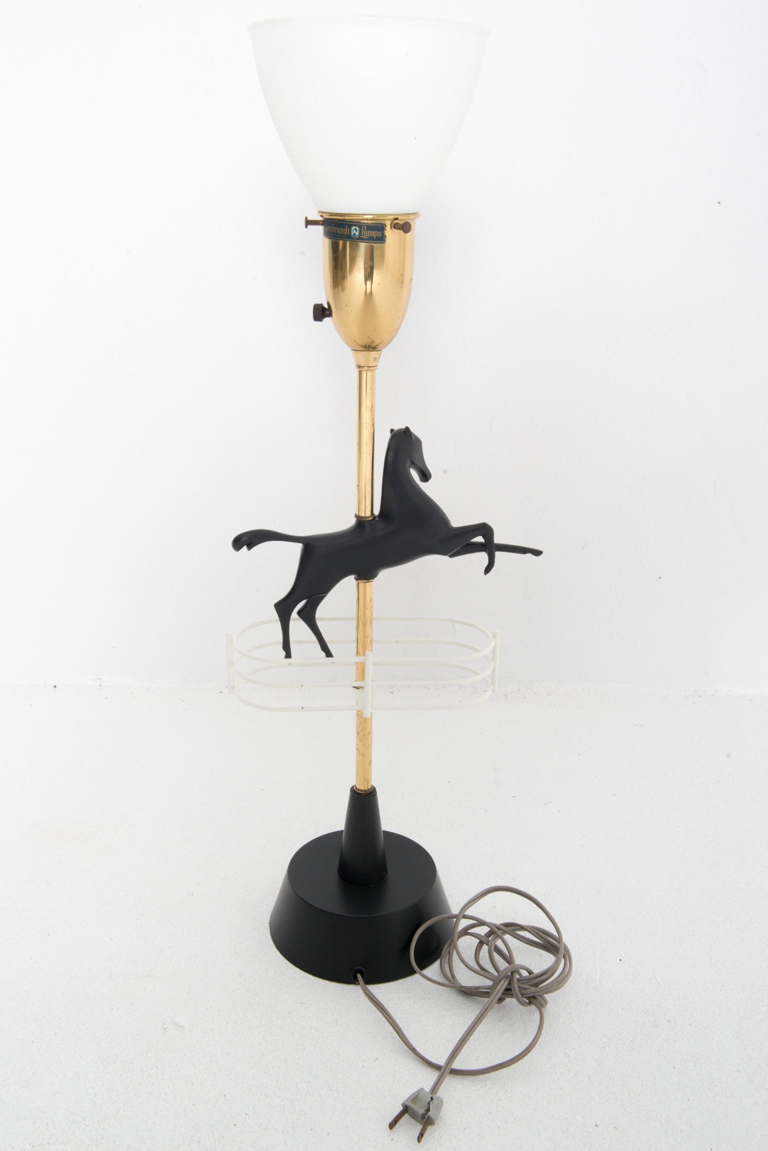 Mid Century Modern Horse Lamp For Sale 1