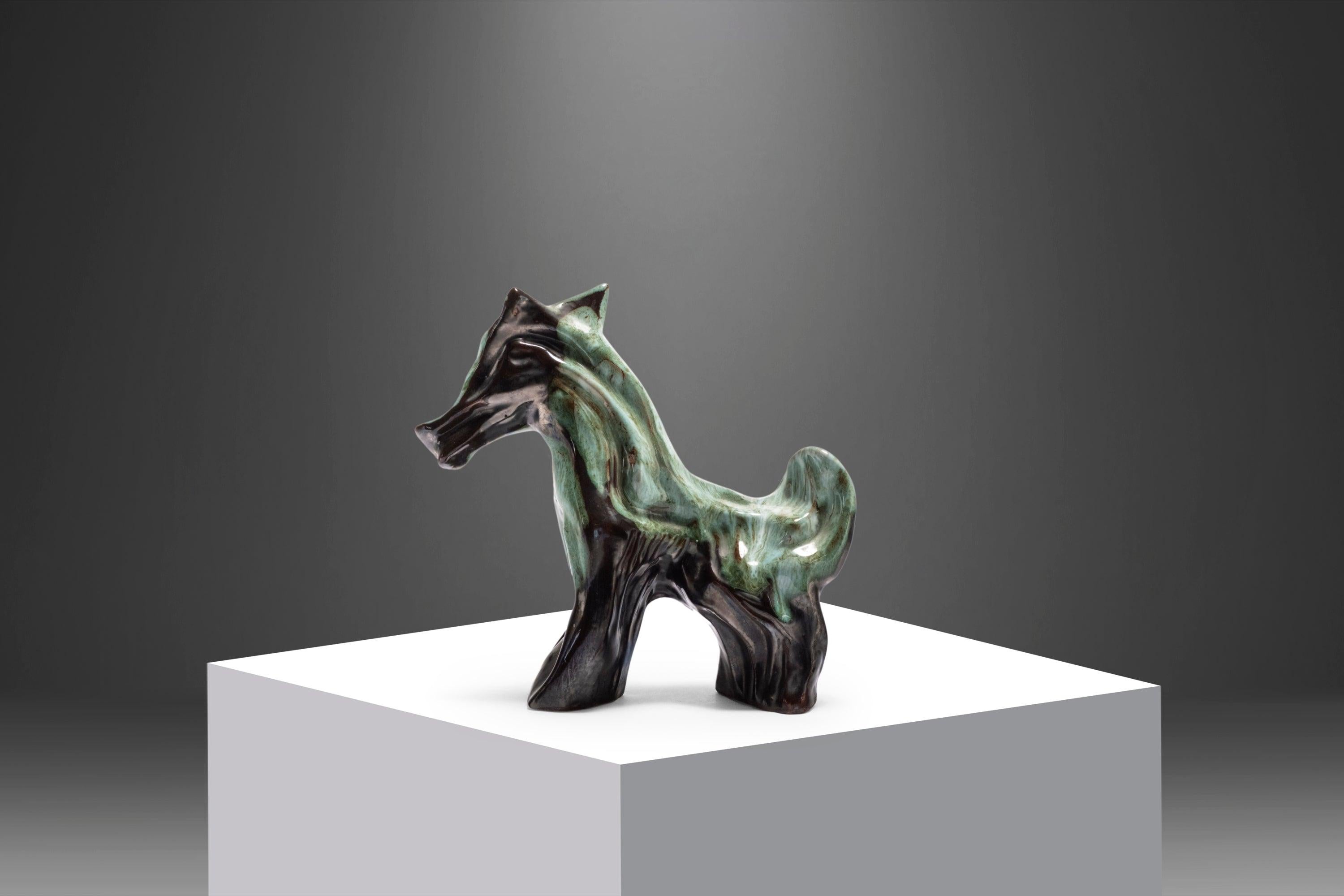 Mid-Century Modern Horse Sculpture / Figurine, c. 1970's In Good Condition In Deland, FL
