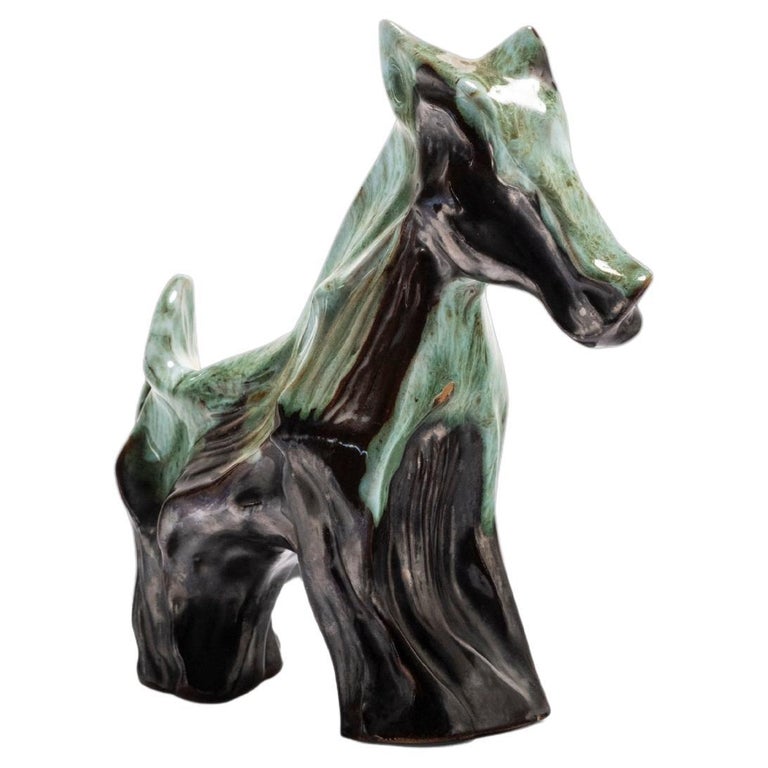 MidCentury Modern Horse Sculpture / Figurine, c. 1970's For Sale at