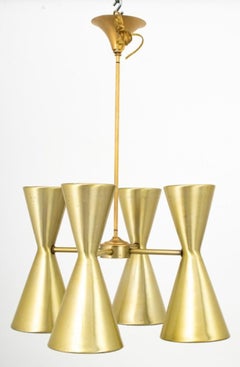 Mid-Century Modern Hourglass Form Chandelier