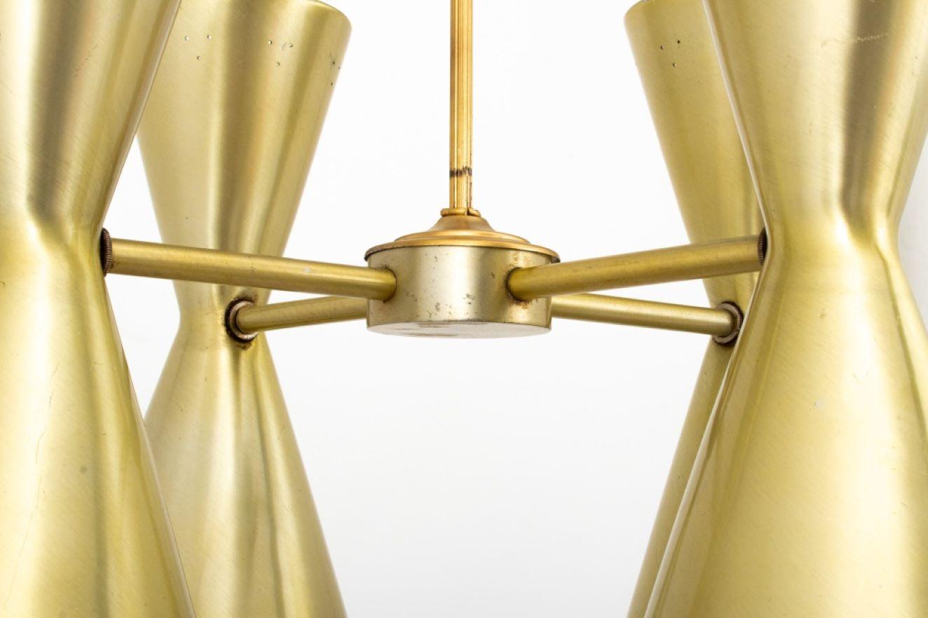 20th Century Mid-Century Modern Hourglass Form Chandelier