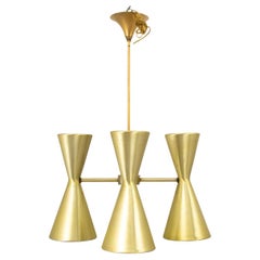 Mid-Century Modern Hourglass Form Chandelier