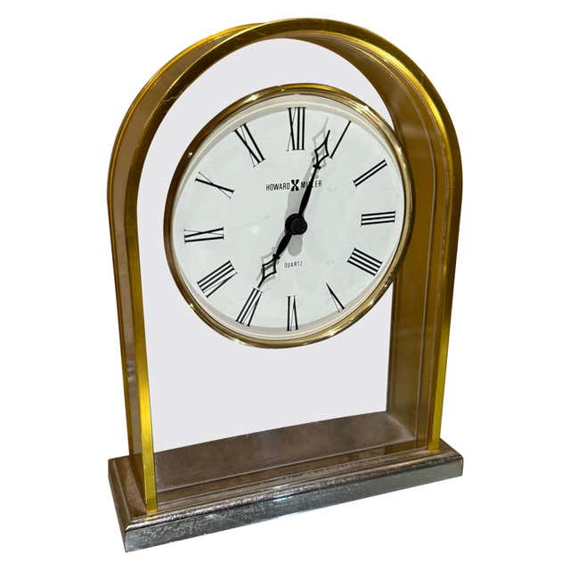 Kundo Brass Electromagnetic Mantel Clock 1950s Germany For Sale at 1stDibs