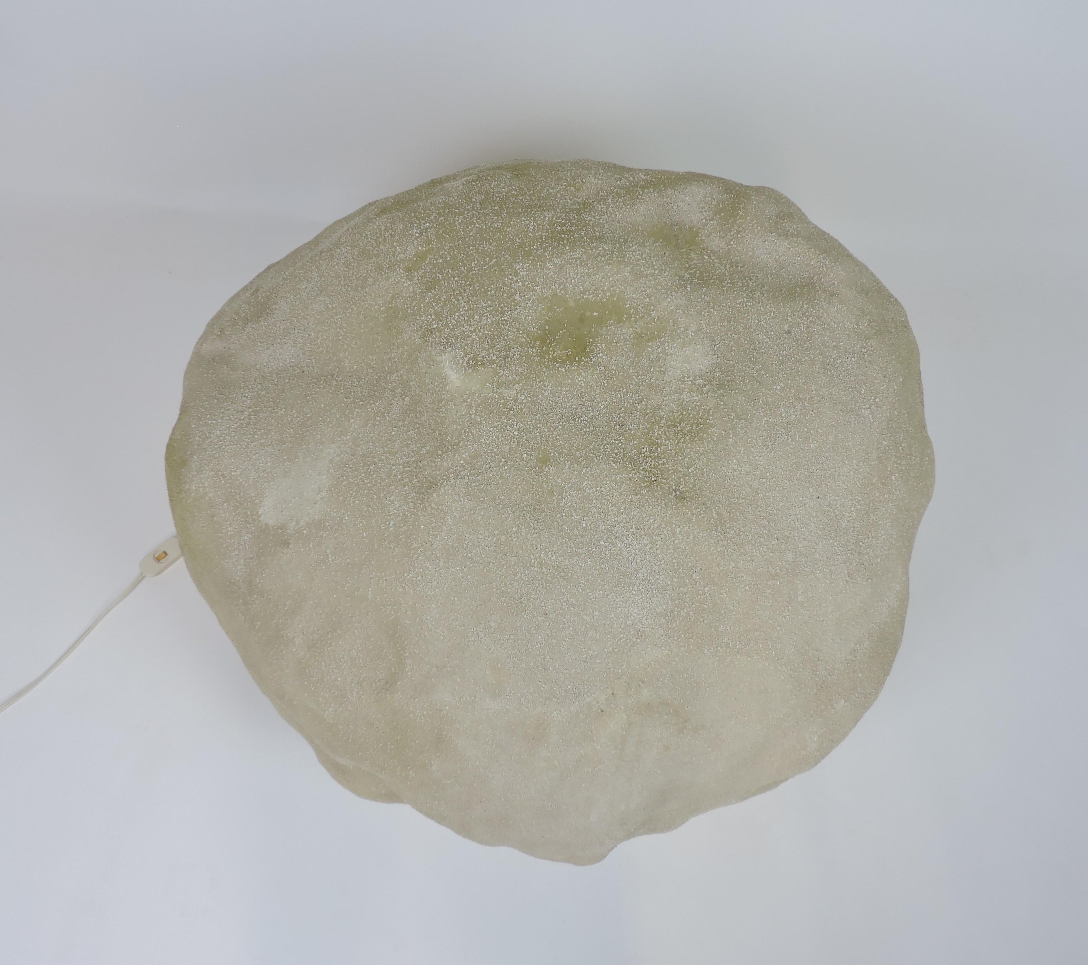 Late 20th Century Mid-Century Modern Huge Moon Rock Lamp Andre Cazenave for Singleton 5 Available