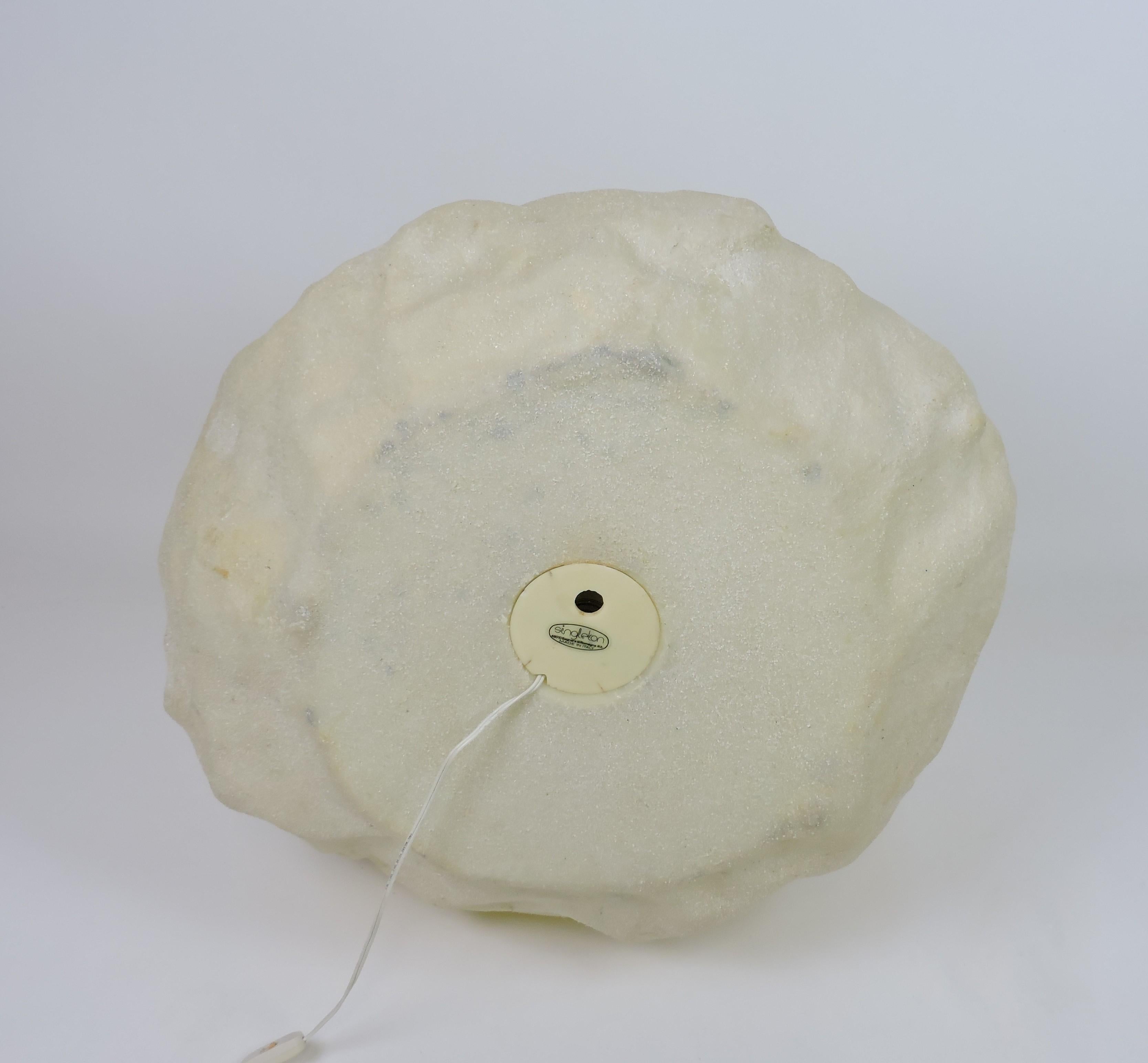 Resin Mid-Century Modern Huge Moon Rock Lamp Andre Cazenave for Singleton 5 Available