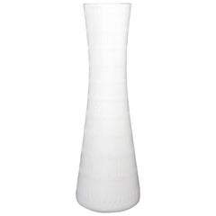 Mid-Century Modern Hutschenreuther White Porcelain Tall Vase 1970s, Germany
