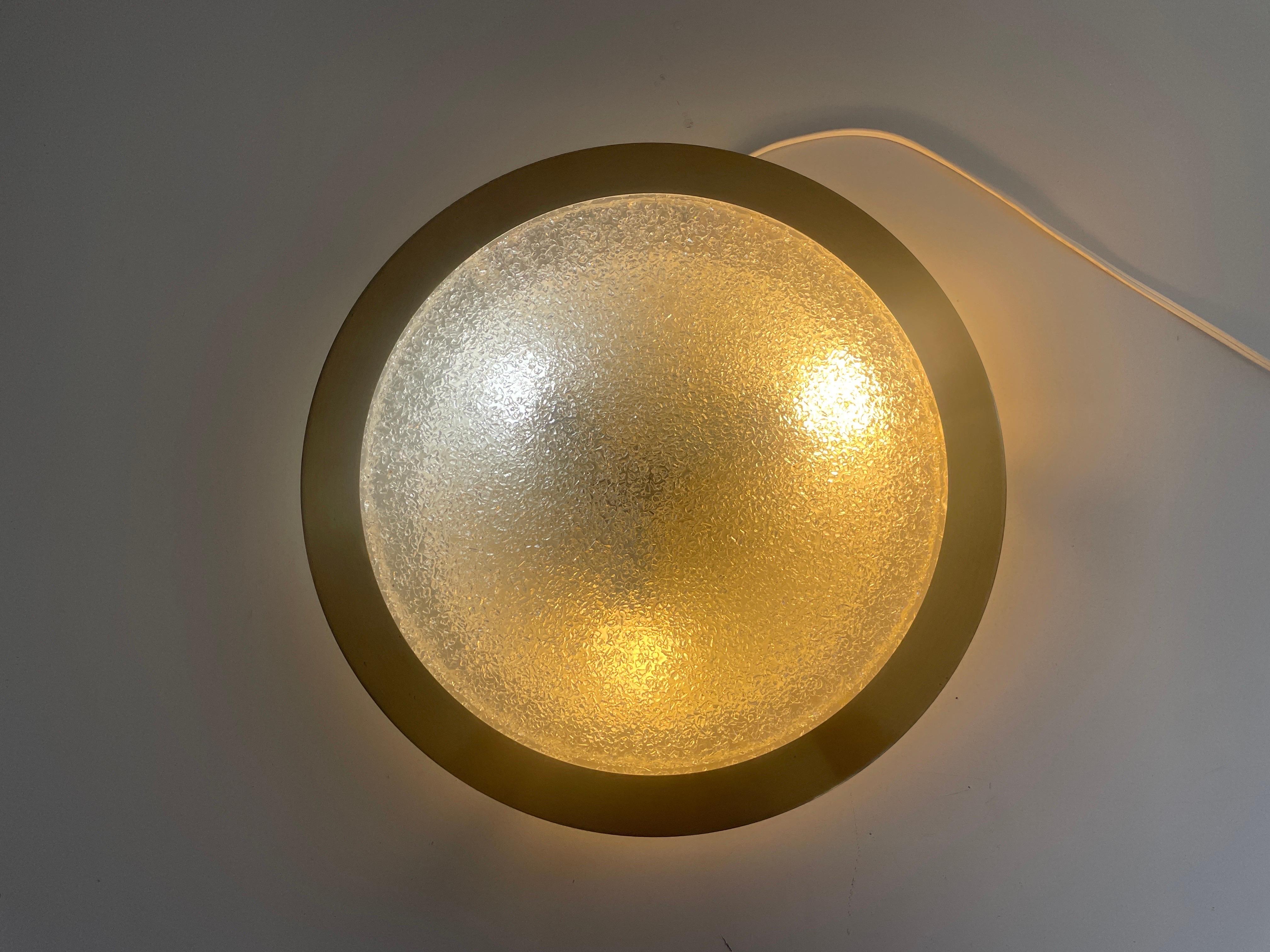 Lampada da incasso moderna in vetro e metallo di Doria, 1960, Germania in vendita 4