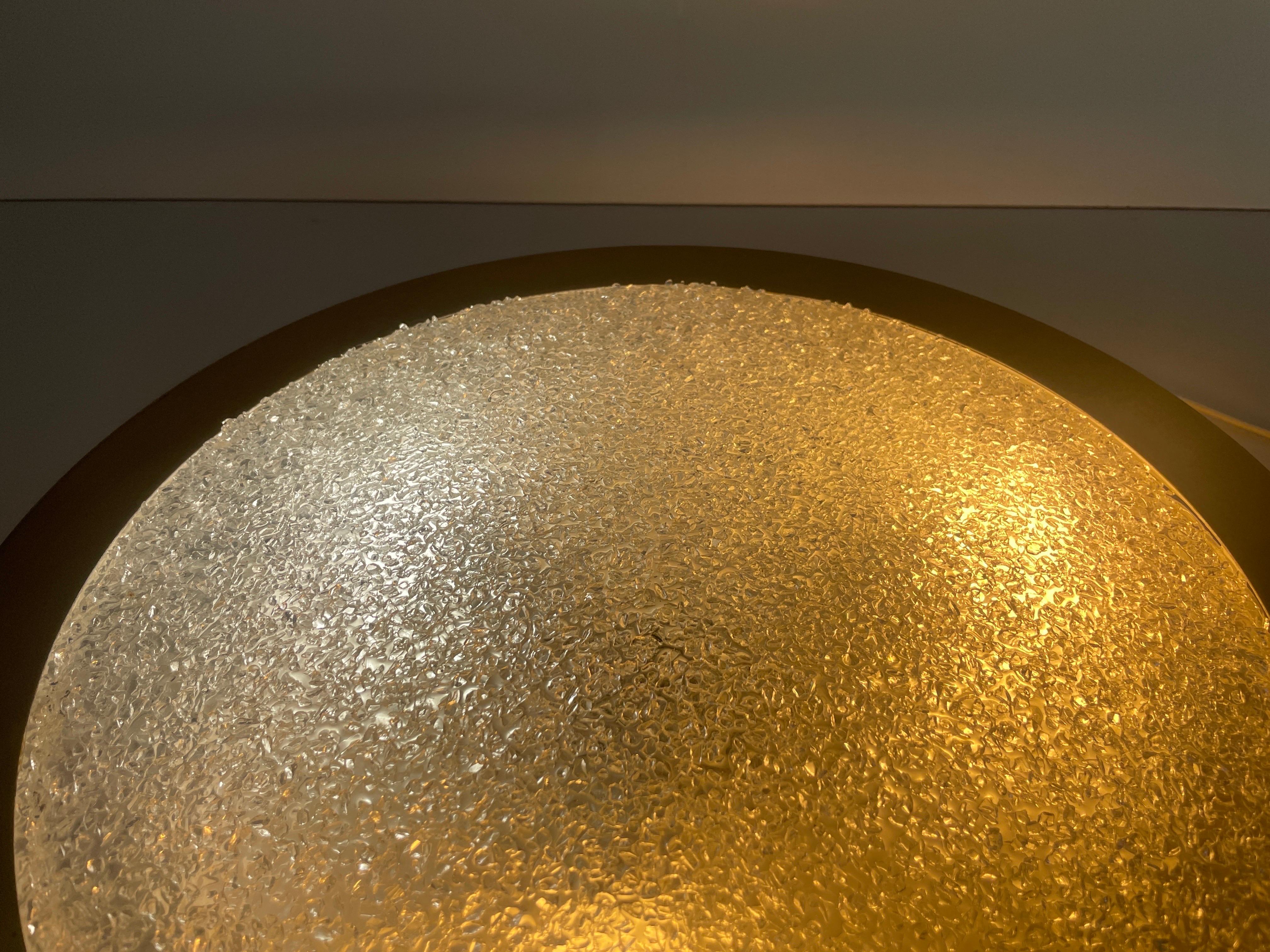 Lampada da incasso moderna in vetro e metallo di Doria, 1960, Germania in vendita 5