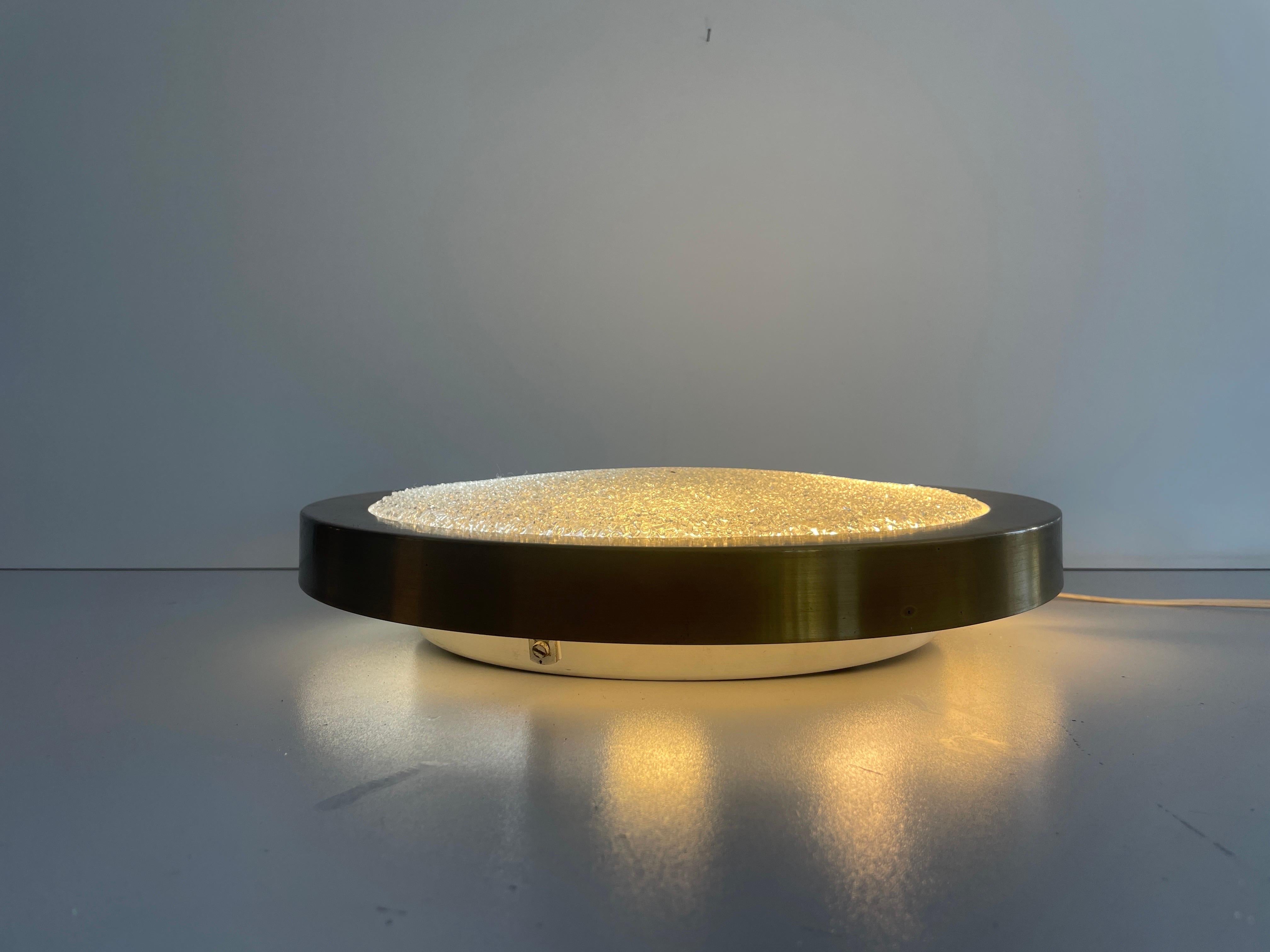 Lampada da incasso moderna in vetro e metallo di Doria, 1960, Germania in vendita 11