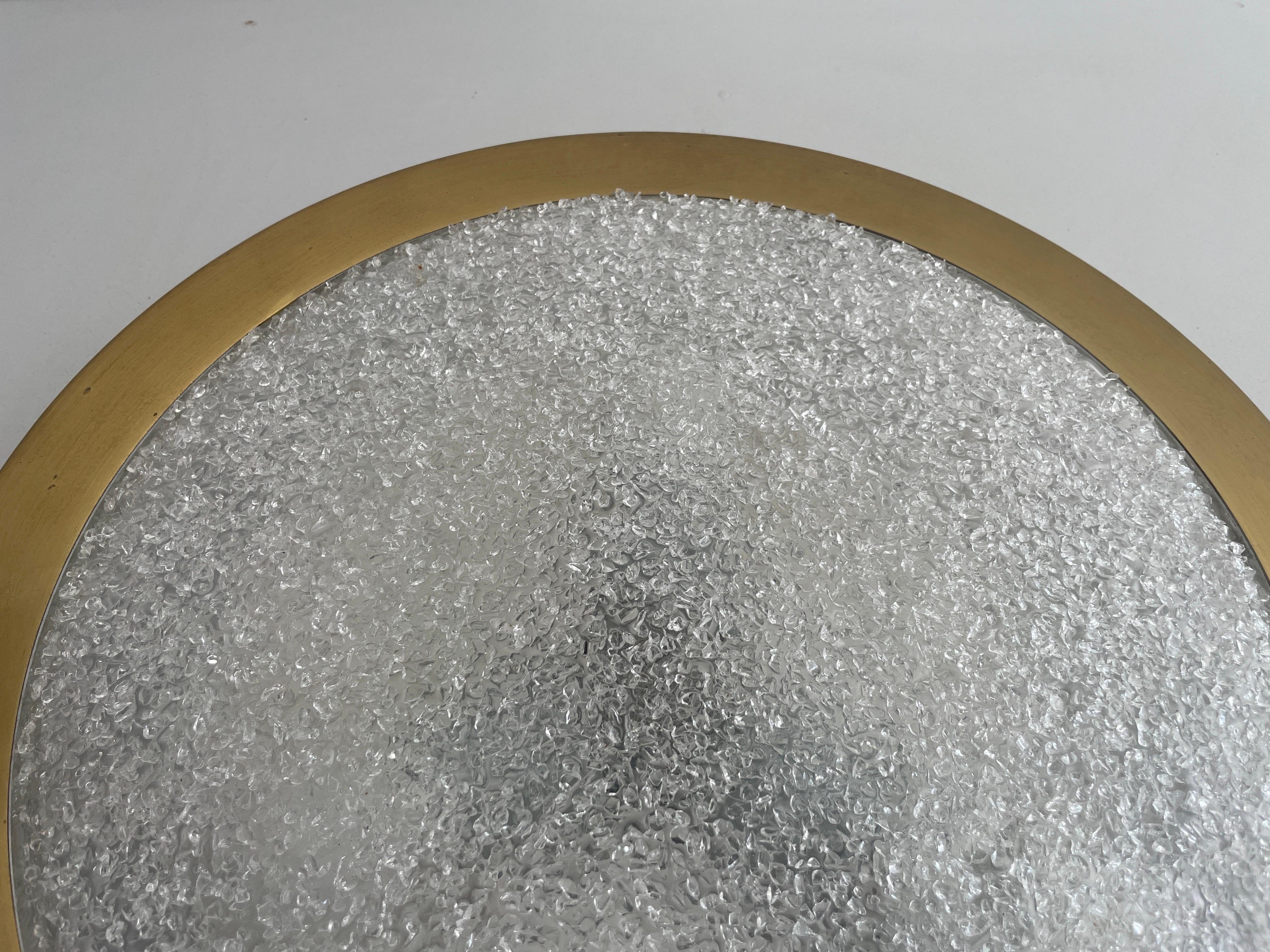 Ottone Lampada da incasso moderna in vetro e metallo di Doria, 1960, Germania in vendita