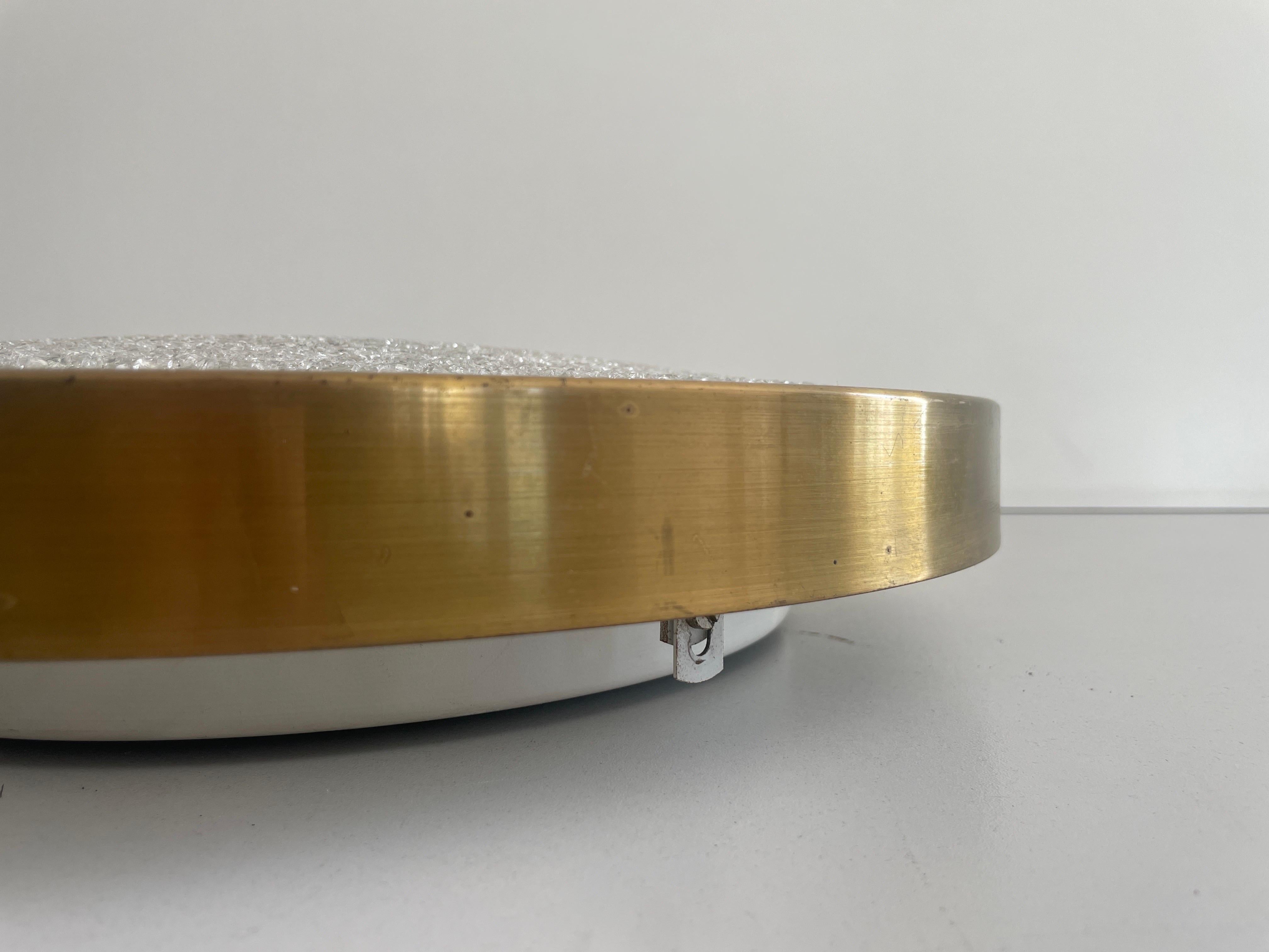 Lampada da incasso moderna in vetro e metallo di Doria, 1960, Germania in vendita 1