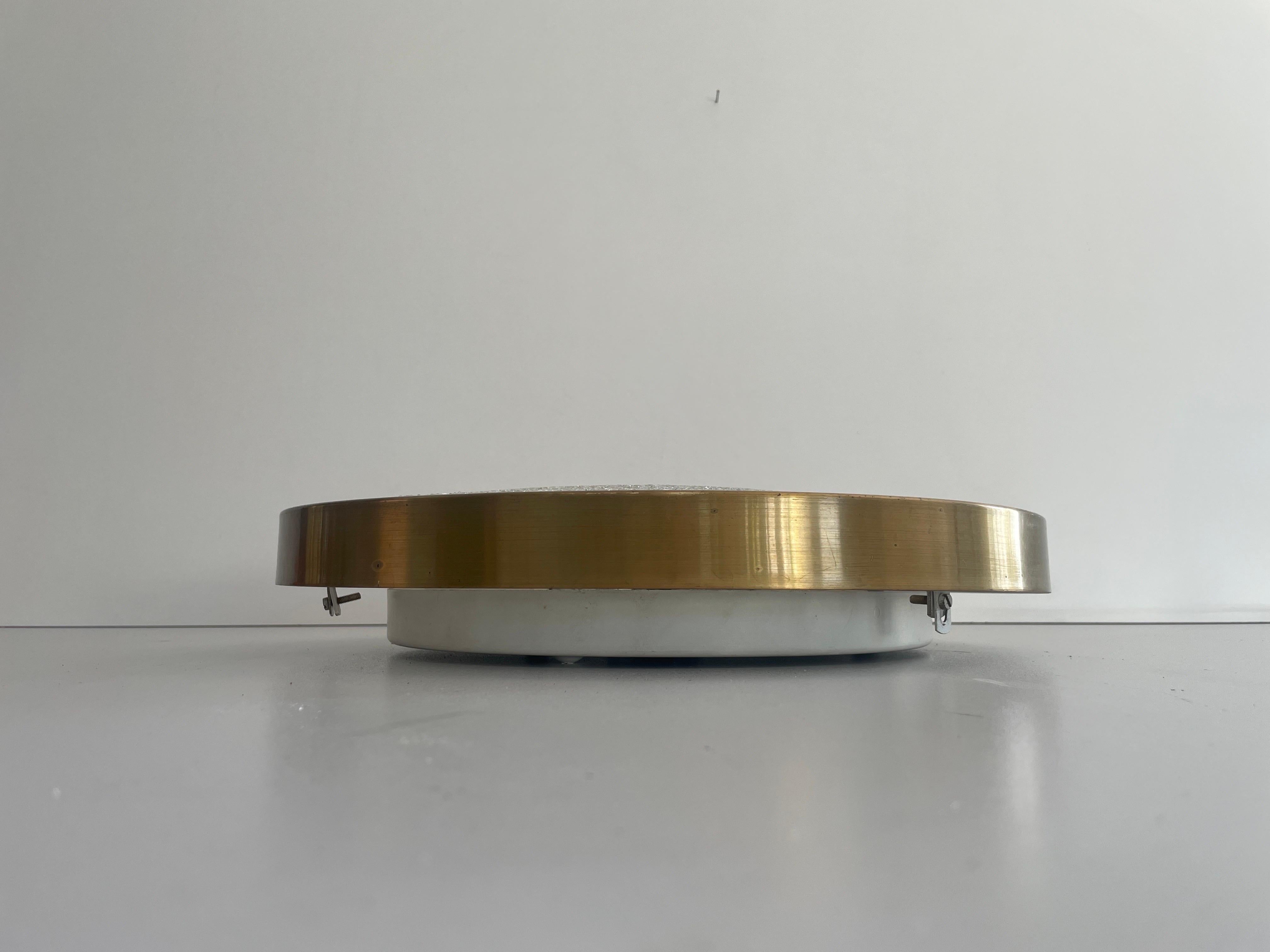 Lampada da incasso moderna in vetro e metallo di Doria, 1960, Germania in vendita 2