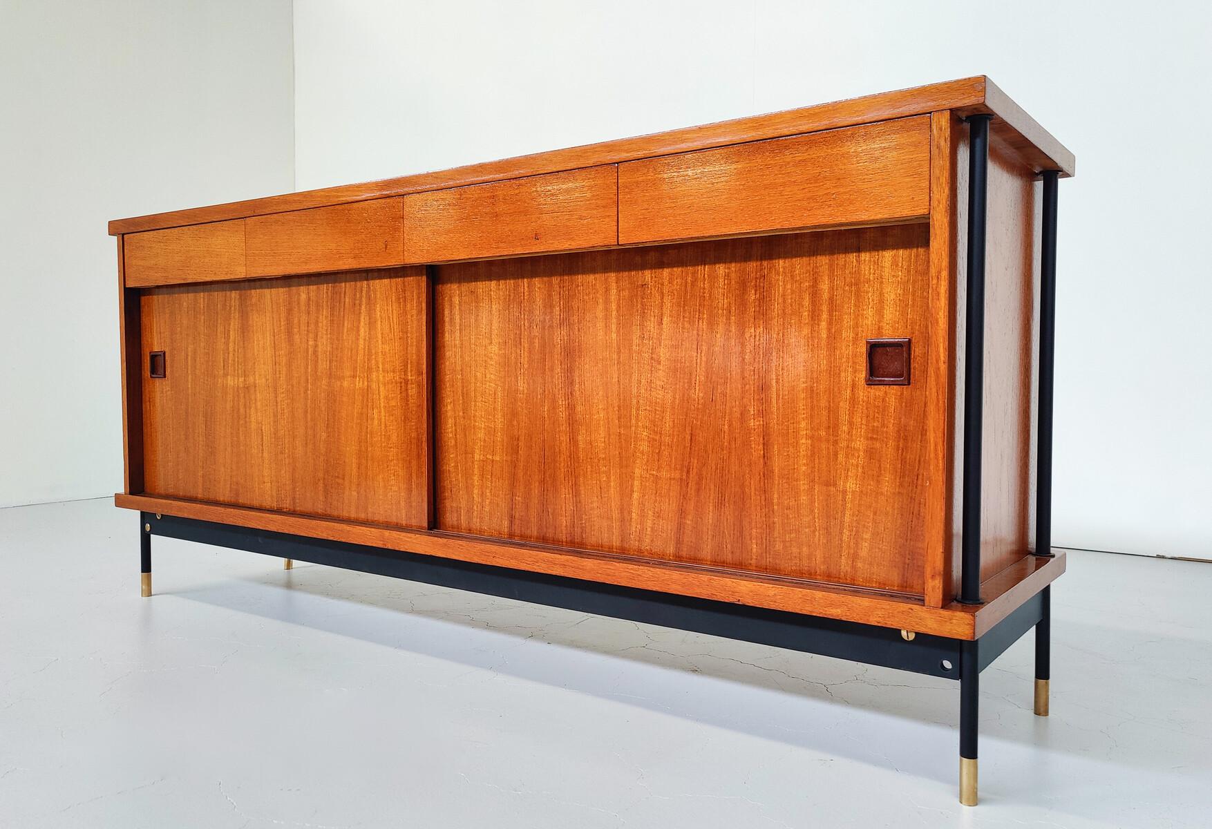 Mid-20th Century Mid-Century Modern Ico Parisi Sideboard, Double opening, Italy, 1960s For Sale