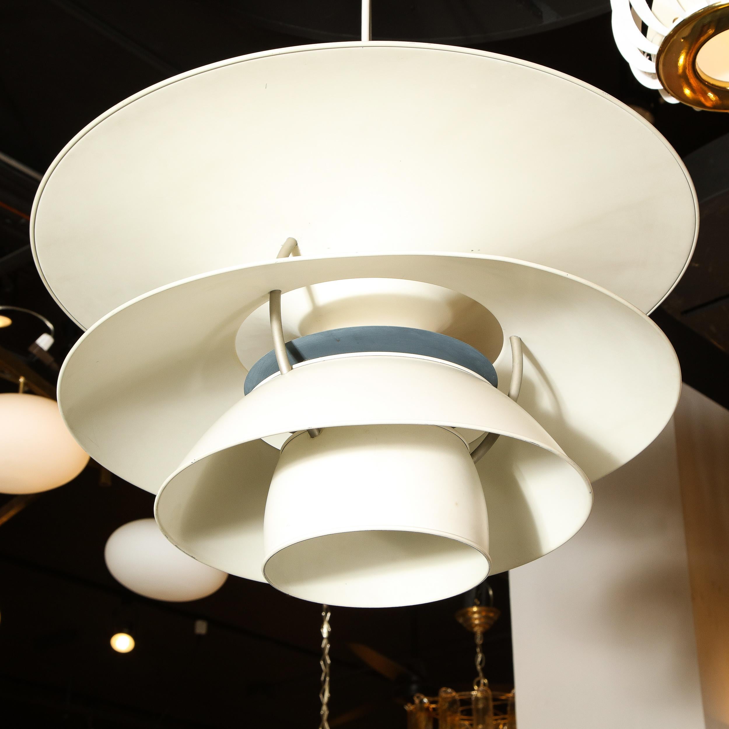 Late 20th Century Mid-Century Modern Iconic PH5-4 1/2 Pendent by Poul Henningsen for Louis Poulsen