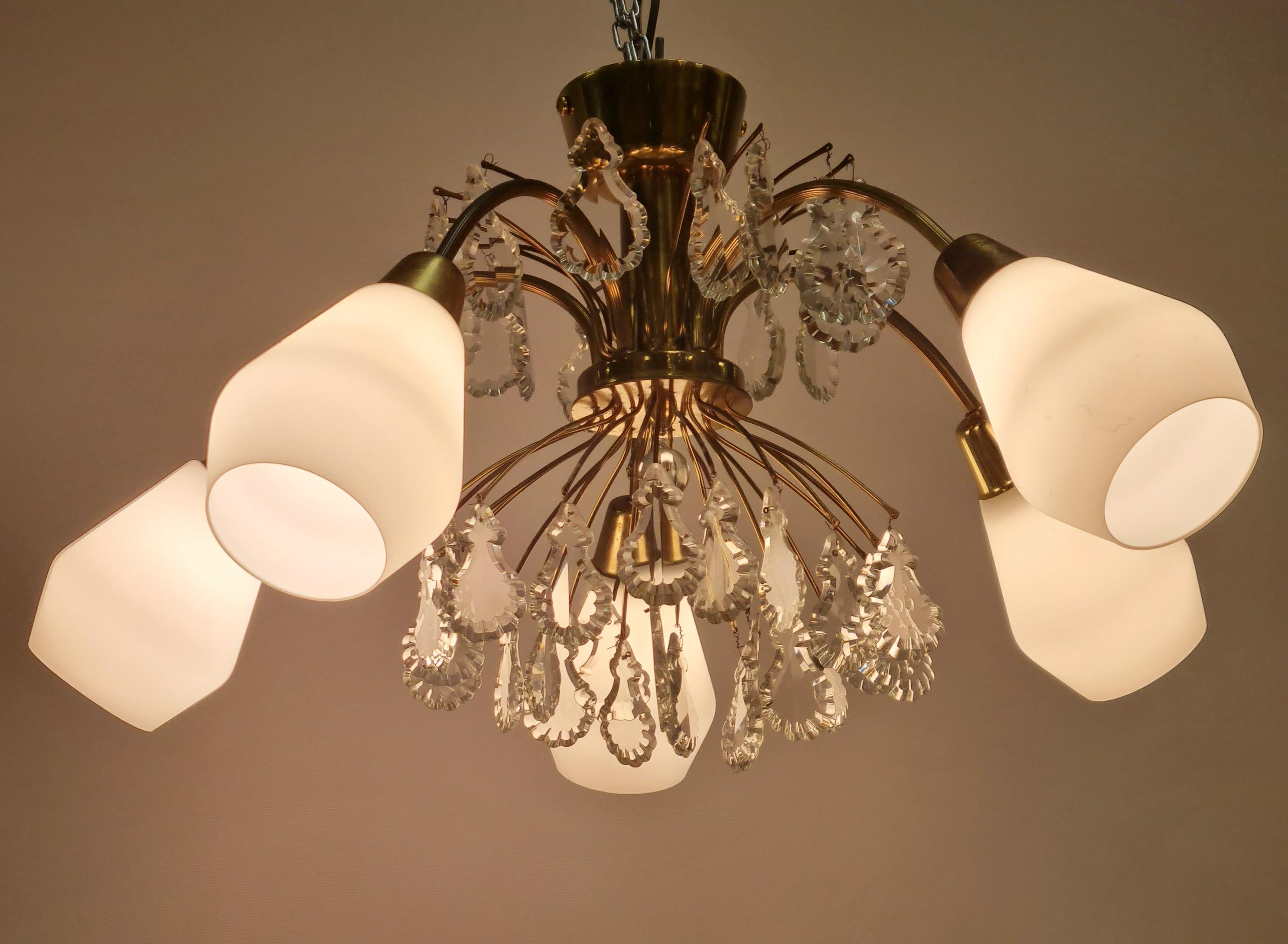 Scandinavo moderno Lampada da soffitto Idman moderna di metà secolo modello K1-15, Maria Lindemann, anni '50 in vendita