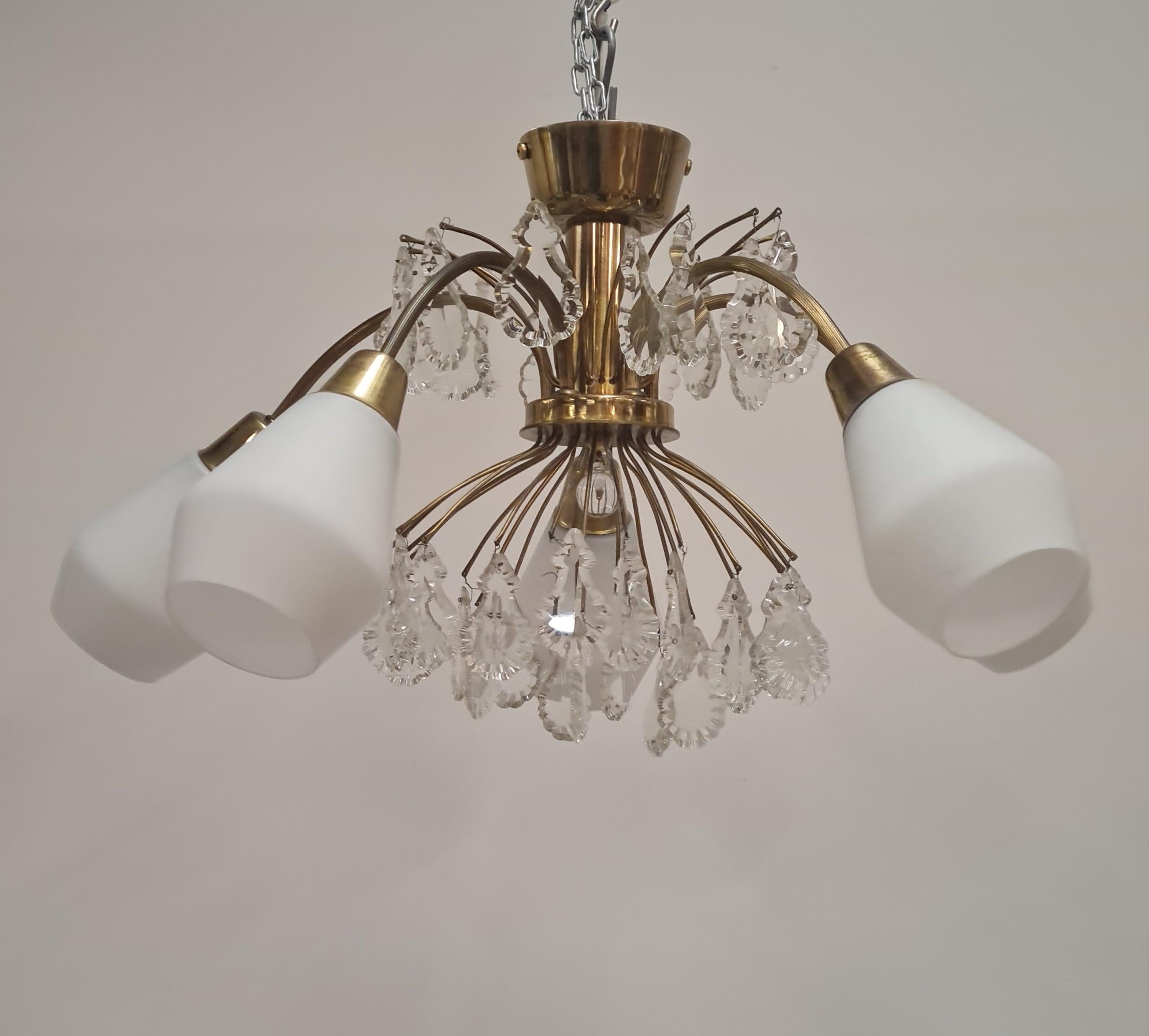 Finlandese Lampada da soffitto Idman moderna di metà secolo modello K1-15, Maria Lindemann, anni '50 in vendita