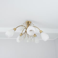 Mid-Century Modern Idman Ceiling Lamp Model K1-15, Maria Lindemann, 1950s