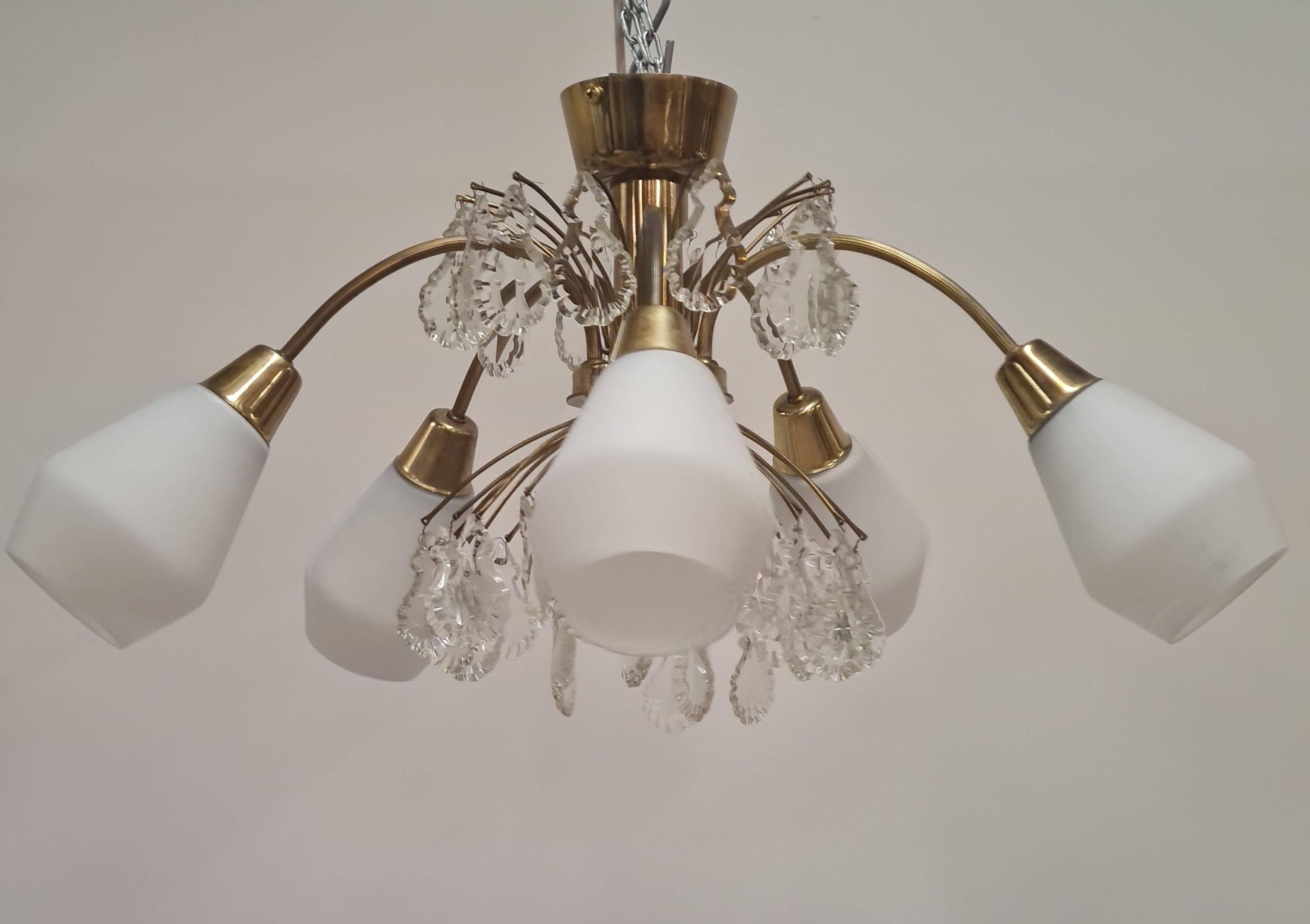 Metallo Lampada da soffitto Idman moderna di metà secolo modello K1-15, Maria Lindemann, anni '50 in vendita