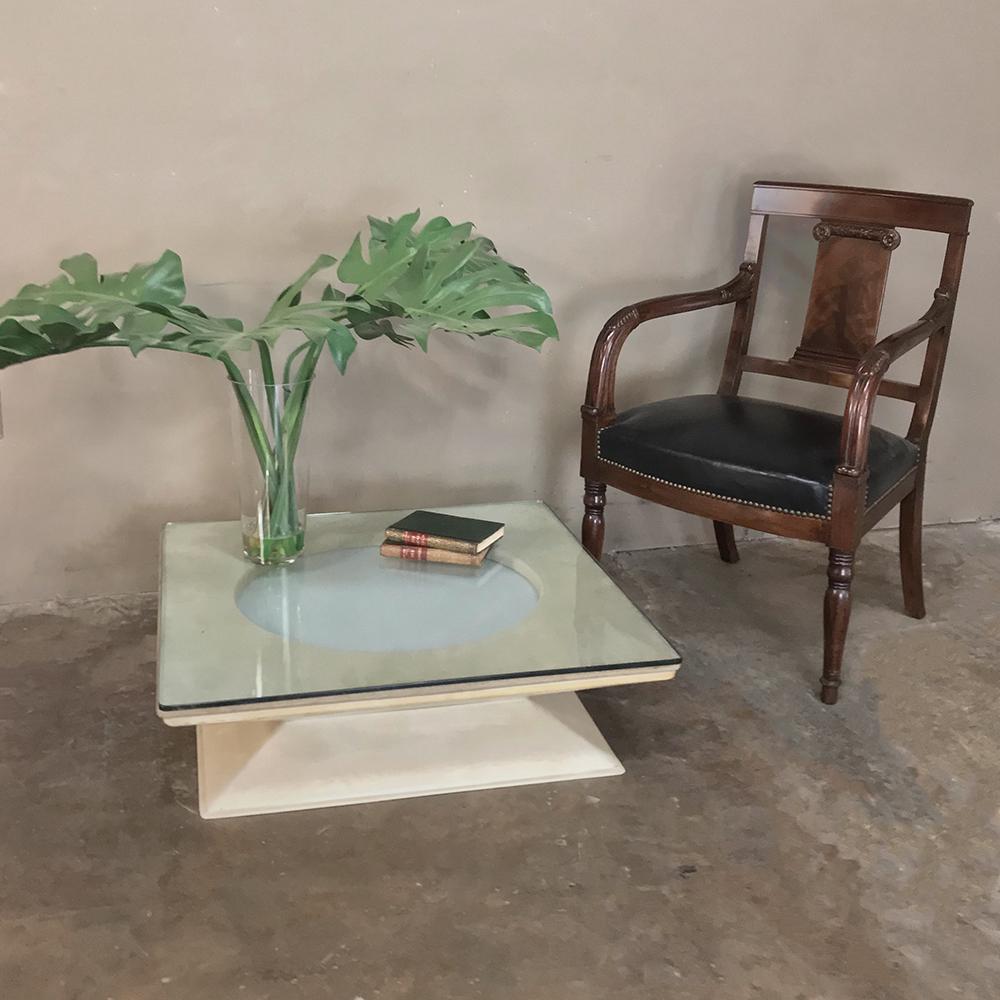 Beleuchteter Couchtisch aus der Mitte des Jahrhunderts von M.I.M. Roma, ca. 1970er Jahre (Moderne der Mitte des Jahrhunderts)