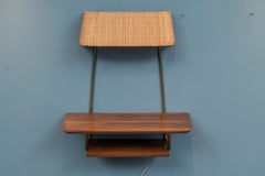 Mid-Century Modern Illuminated Wall Shelf