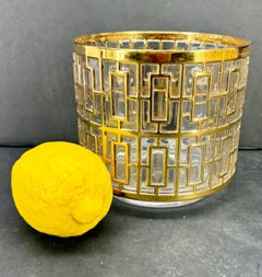 Mid-Century Modern Imperial Glass Shoji 22K Barware Set