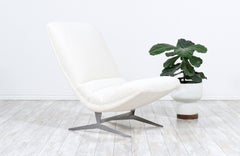 Mid-Century Modern "Imperial" Lounge Chair with Boucle Wool by Selig