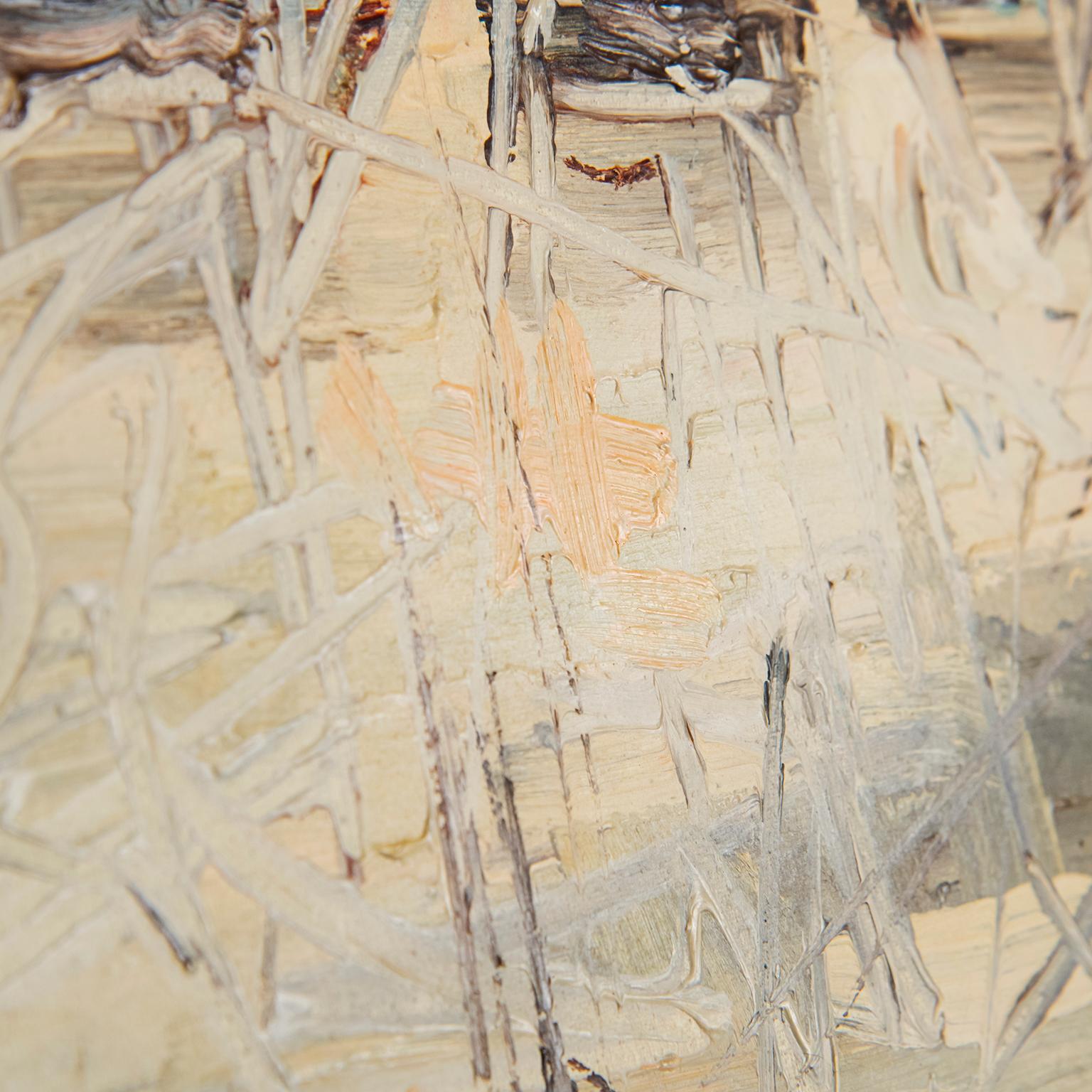 Mid-Century Modern Impressionist Painting, circa 1970 In Good Condition In Toronto, ON