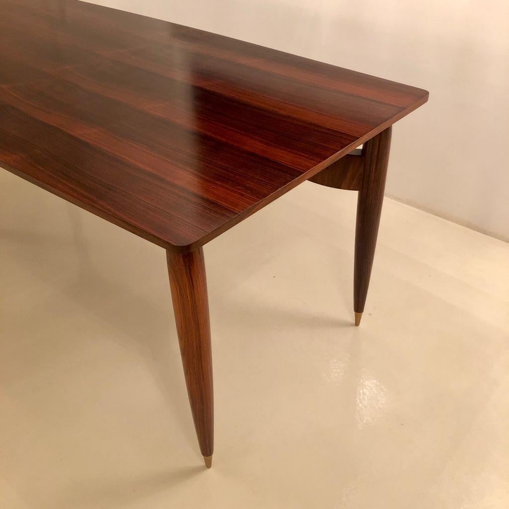 Mid-Century Modern in the Style of Carlo Mollino Italian Dining Table For Sale 4