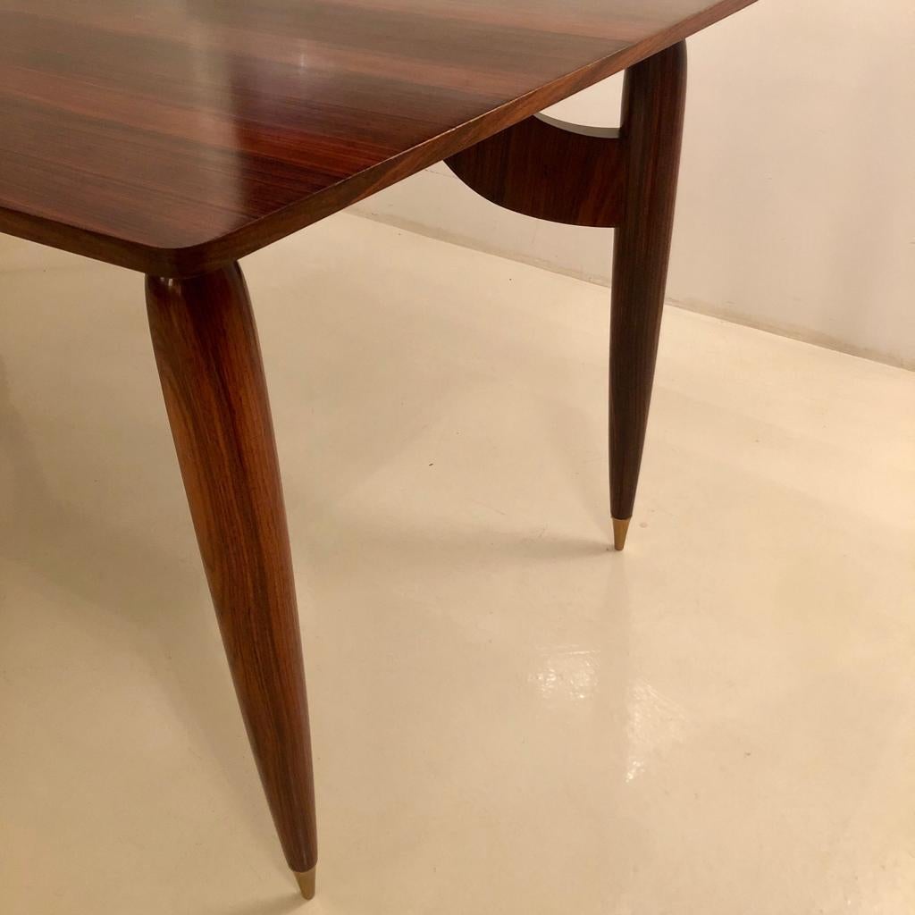 Mid-Century Modern in the Style of Carlo Mollino Italian Dining Table For Sale 1
